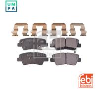 febi bilstein 116301 Brake Pad Set with fastening material, 1 unit