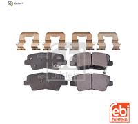 Brake pads Rear Axle 116301 FEBI BILSTEIN for HYUNDAI KIA SSANGYONG