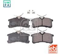 Brake pads Rear Axle 116353 FEBI BILSTEIN for TOYOTA AVENSIS Liftback AVENSIS