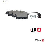 Brake pads Rear Axle 1163705910 JP GROUP for VW SEAT