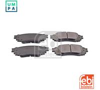 Brake Pads Set fits TOYOTA C-HR ZYX1, ZYX10 1.8 Rear 2016 on 2ZR-FXE 0446602380