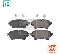 febi bilstein Brake Pad Set 116425 with securing bolts, 1 unit