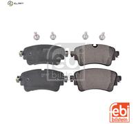 febi bilstein Brake Pad Set 116425 with securing bolts, 1 unit