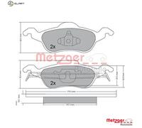 2x ✅Fits METZGER 1170038 BRAKE PAD SET ⭐UK Seller⭐