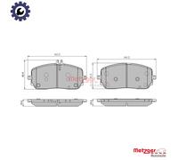 BRAKE PAD SET DISC BRAKE 1170956 FOR MERCEDES-BENZ EQA B-CLASS/Sports/Tourer CLA