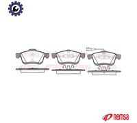 Brake pads Front Axle 1183.01 REMSA for FIAT OPEL