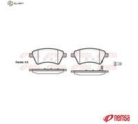 REMSA 1215.01 Brake pad set