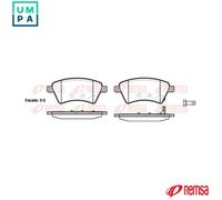 REMSA 1215.01 Brake pad set