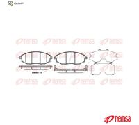 REMSA 1223.02 Brake pad set