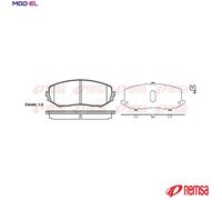 REMSA 1225.02 Brake pad set