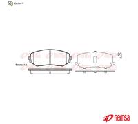 REMSA 1225.02 Brake pad set