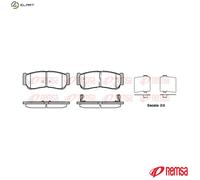 Brake pads Rear Axle 1239.02 REMSA for HYUNDAI H-1 / STAREX Bus H-1 Van