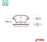 REMSA 1241.00 Brake pad set