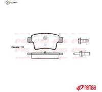 BRAKE PAD SET DISC BRAKE 1241.00 FOR CITROEN C4/PICASSO/II/GRAND/MPV 1.7L 4cyl