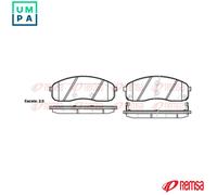 REMSA 1244.02 Brake pad set