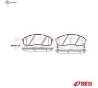 REMSA 1244.02 Brake pad set