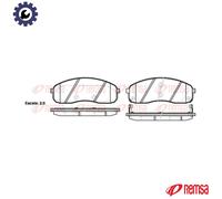 REMSA 1244.02 Brake pad set