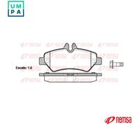 REMSA 1246.00 Brake pad set