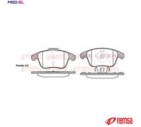 REMSA 1249.00 Brake pad set