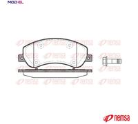 BRAKE PAD SET DISC BRAKE 1250.00 FOR VW FORD CFPA 2.0L CNFB/CNEA/CSHA 2.0L 4cyl