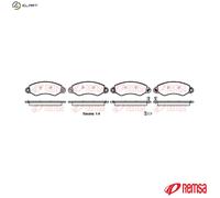 REMSA 1255.02 Brake pad set