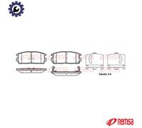 REMSA 1260.12 Brake pad set