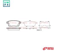 REMSA 1268.00 Brake pad set