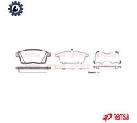 REMSA 1268.00 Brake pad set