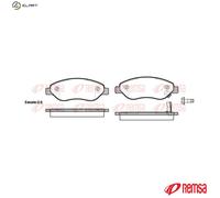 REMSA 1276.01 Brake pad set