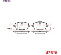 REMSA 1277.00 Brake pad set