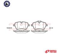 REMSA 1277.00 Brake pad set