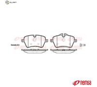 REMSA 1277.00 Brake pad set