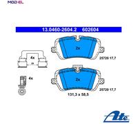 Brake pads 13.0460-2604.2 ATE for LAND ROVER RANGE ROVER IV RANGE ROVER SPORT II