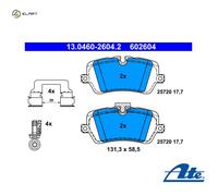 Brake pads 13.0460-2604.2 ATE for LAND ROVER RANGE ROVER IV RANGE ROVER SPORT II