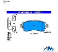 BRAKE PAD SET DISC BRAKE 13.0460-2605.2 FOR FORD STJB/STJD/STJC 1.2L 4cyl
