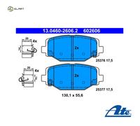 BRAKE PAD SET DISC BRAKE 13.0460-2606.2 FOR FIAT LANCIA 939B5/940A5.000 2.0L