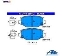 ATE 13.0460-2606.2 Brake pad set