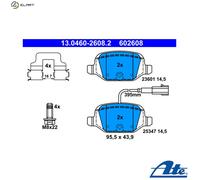 ATE 13.0460-2608.2 Brake pad set