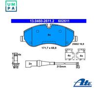 ATE 13.0460-2611.2 Brake pad set