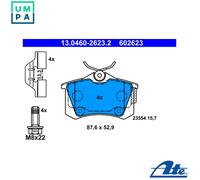 ATE Brake Pad Set 13.0460-2623.2 Disc Brake Fits Citroën C3 Aircross II 1.2 PureTech 82