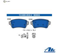 Brake pad set, disc brake ATE 13.0460-2632.2 (1 set-1 piece)