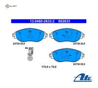 ATE 13.0460-2633.2 Brake pad set