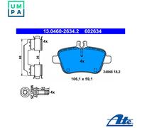 ATE Brake Pad Set 13.0460-2634.2 – Rear Disc Brake, Fits Mercedes-Benz GLA-Class & SLC (R172)