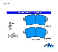 ATE 13.0460-2636.2 Brake pad set