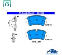 ATE 13.0460-2646.2 Brake pad set