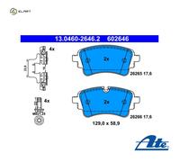 BRAKE PAD SET DISC BRAKE 13.0460-2646.2 FOR AUDI A4/B9/Allroad A5/Sportback 2.0L