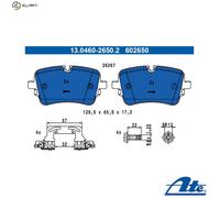 Brake pads 13.0460-2650.2 ATE for AUDI VW