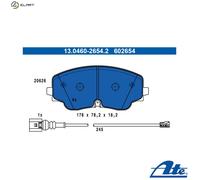 ATE Brake Pad Set 13.0460-2654.2 - Disc Brake - for Tiguan (AD1, AX1) 2020-2024