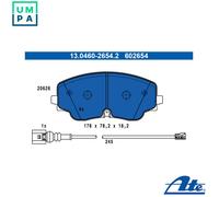 ATE Brake Pad Set 13.0460-2654.2 - Disc Brake - for Tiguan (AD1, AX1) 2020-2024
