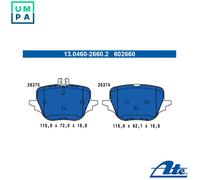 ATE 13.0460-2660.2 Brake pad set